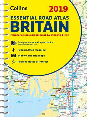 2019 Collins Essential Road Atlas Britain