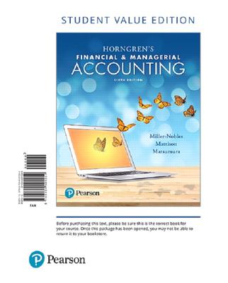 Horngren's Financial & Managerial Accounting