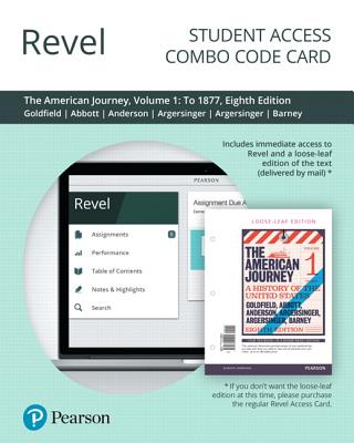 Revel for the American Journey: A History of the United States, Volume 1 (to 1877) -- Combo Access Card