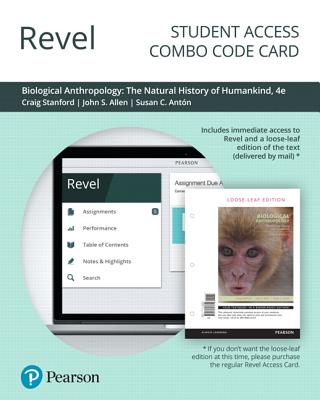 Revel for Biological Anthropology: The Natural History of Humankind -- Combo Access Card