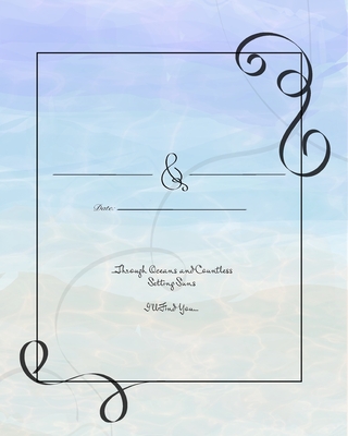 Beach Wedding Guest Book - Simple Decorative Beach Cover