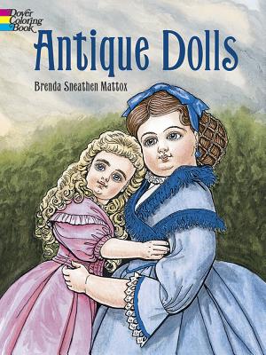 Antique Dolls Coloring Book