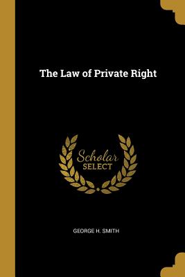 The Law of Private Right