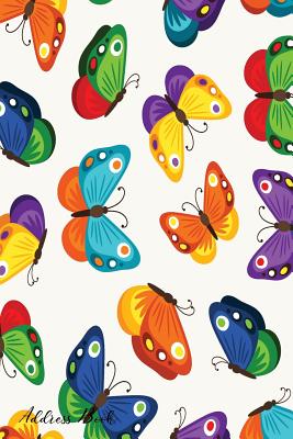 Address Book: For Contacts, Addresses, Phone, Email, Note, Emergency Contacts, Alphabetical Index With Children Butterfly Seamless Pattern