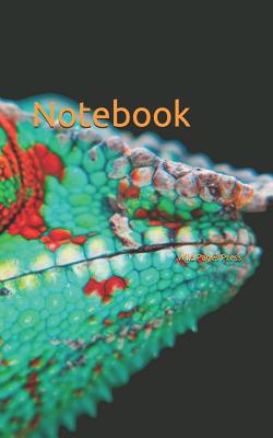Notebook: Chameleon beautiful green colorful nature reptile lizard lizards reptiles