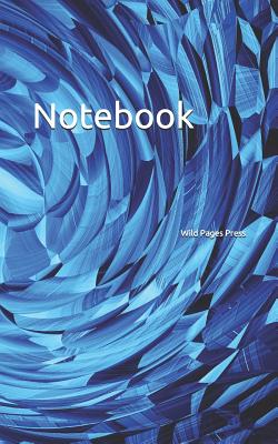 Notebook: Strudel blue white light pattern light spiral