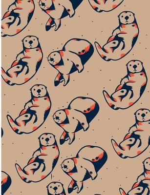 Sea Otter Patterns: Cute Otter College Ruled Line Notebook