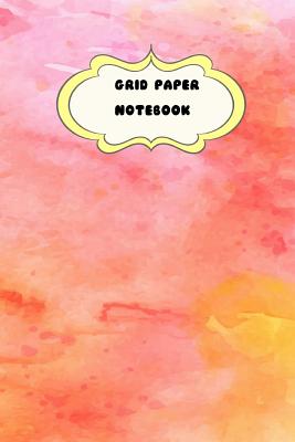 Grid Paper Notebook: Peach Watercolor Theme-Graph Paper 1cm -6 x 9