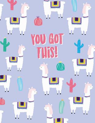 You got this: Llama notebook &#9733; Personal notes &#9733; Daily diary &#9733; Office supplies 8.5 x 11 - big notebook 150 pages College ruled