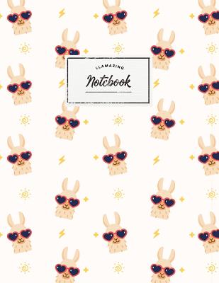 Notebook: Llamazing llama &#9733; Personal notes &#9733; Daily diary &#9733; Office supplies 8.5 x 11 - big notebook 150 pages College ruled