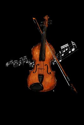 Violin Music Instrument: Violinist Instrumental Gift for Musicians (6x9) Dot Grid Notebook