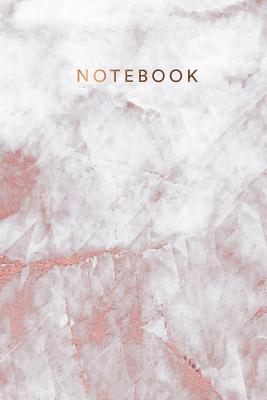 Notebook: Beautiful bronze rose marble &#9733; Personal notes &#9733; Daily diary &#9733; Office supplies 6 x 9 - Regular size notebook 120 pages College ruled