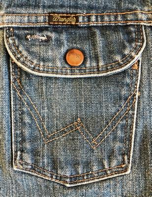 Wrangler: 8.5x11 vintage Wrangler denim jeans notebook for cowboys cowgirls denimheads