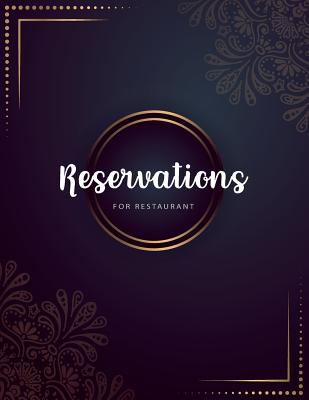Reservations: Gold Mandala Background Book for Restaurant Reservation Appointment Book Booking Notebook Reservation Table Time Management Log Book
