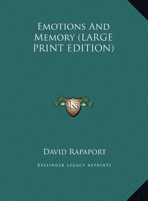 Emotions And Memory (LARGE PRINT EDITION)