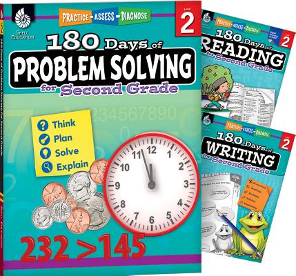 180 Days Reading, Writing & Problem Solving Grade 2: 3-Book Set