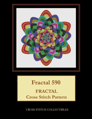 Fractal 590: Fractal cross stitch pattern