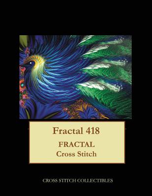 Fractal 418: Fractal cross stitch pattern