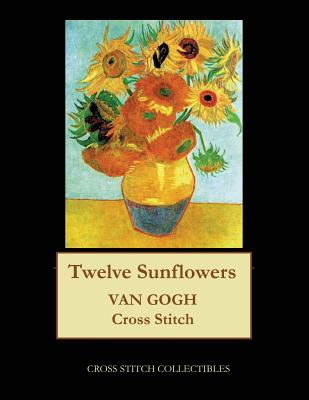 Twelve Sunflowers: Van Gogh cross stitch pattern