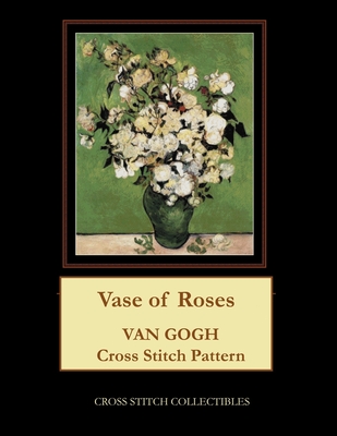 Vase of Roses: Van Gogh cross stitch