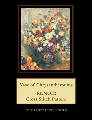Vase of Chrysanthemums: Renoir cross stitch pattern