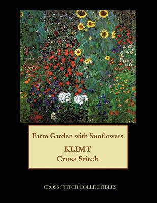 Farm Garden with Sunflowers: Gustav Klimt cross stitch pattern