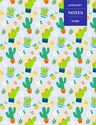 Graph Paper Notes 110 Pages: Cactus Notebook for Professionals and Students, Teachers, Architects, Scientists, Engineers, and Writers - Succulent Llama Pattern