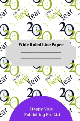 2020 New Year Theme Wide Ruled Line Paper