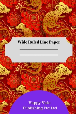 2020 Rat New Year Theme Wide Ruled Line Paper
