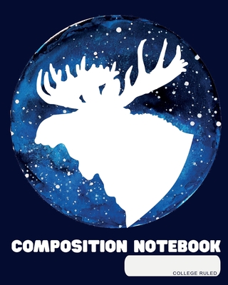 Composition Notebook: College Ruled - Majestic Mousse on Watercolor Sky - Back to School Composition Book for Teachers, Students, Kids and Teens - 120 Pages, 60 Sheets - 8 x 10 inches