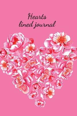 Hearts lined journal