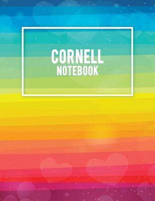 Cornell Notebook: Gay Pride Flag Colorful, Note Taking Notebook, Cornell Note Taking System Book, US Letter 120 Pages Large Size 8.5 x 11 School and College Ruled Notebooks