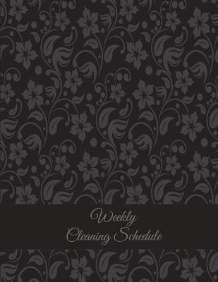 Weekly Cleaning Schedule: Classic Vintage Floral, Household Chores List, Cleaning Routine Weekly Cleaning Checklist Large Size 8.5 x 11 Cleaning and Organizing Your House