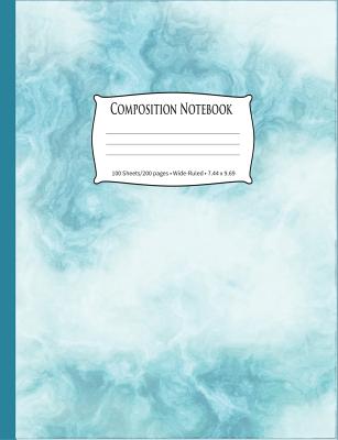 Composition Notebook: Blue Sky, Wide-Ruled, 200 Pages Notebook