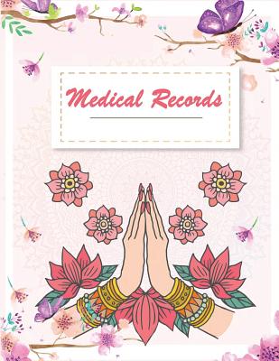 Medical Records: Pink colorful design, Daily Medicine Reminder Tracking, Healthcare, Health Medicine Reminder Log, Treatment History 120 Pages 8.5 x 11
