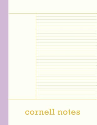 Cornell Notes: Cute 8 1/2 x 11 Notebook with 120 Pages of Cornell Method Note-taking Paper for School and Work