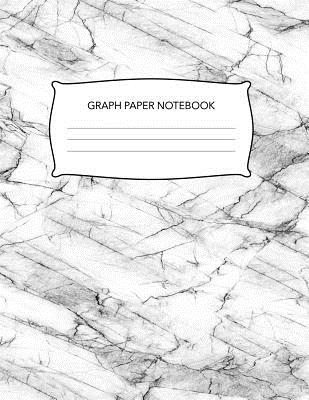 Graph Paper Notebook: Quad Ruled Notebook Graphing Paper Math and Science Composition Book for Students, 5 Squares Per Inch, Large, White Marble