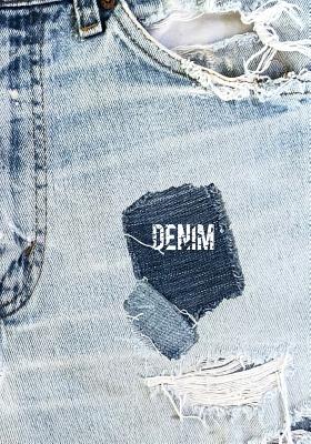 Denim: 7x10 DENIM BLUE JEANS notebook with dot grid pages, for DENIMHEADS!