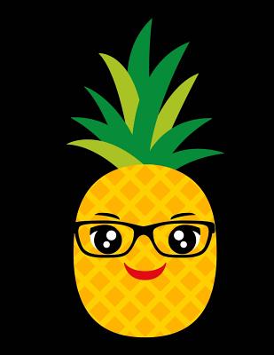 Cornell Notes Notebook: Pineapple W/Glasses Large 8.5x11 140 Page Cornell Note Taking System for Students College-Ruled Softbound Glossy Cover