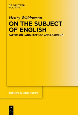 On the Subject of English: The Linguistics of Language Use and Learning