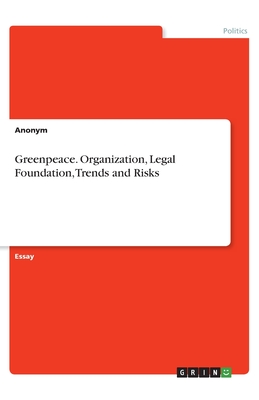 Greenpeace. Organization, Legal Foundation, Trends and Risks