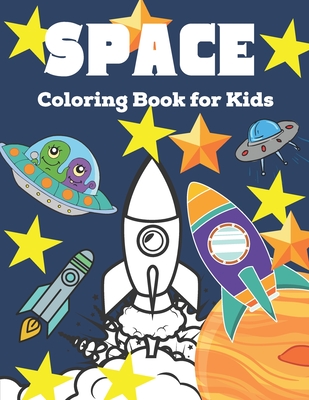 space coloring book for kids: With Facts Realistic illustrations with science facts about the solar system & space exploration (coloring book for kids )